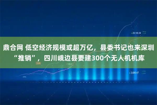 鼎合网 低空经济规模或超万亿，县委书记也来深圳“推销”，四川峨边县要建300个无人机机库