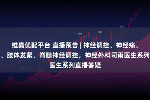维嘉优配平台 直播预告 | 神经调控、神经痛、肢体震颤、肢体发紧、脊髓神经调控,神经外科司雨医生系列直播答疑